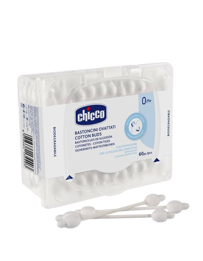 Chicco Bastoncillos Oídos de Algodón 60Uds