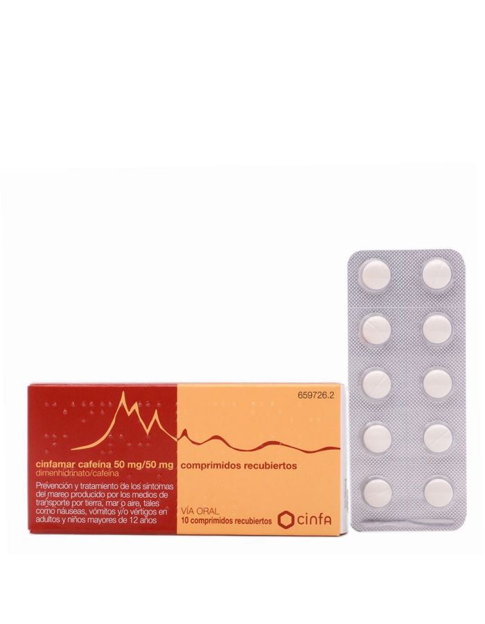 Cinfamar Cafeína 10 Comprimidos