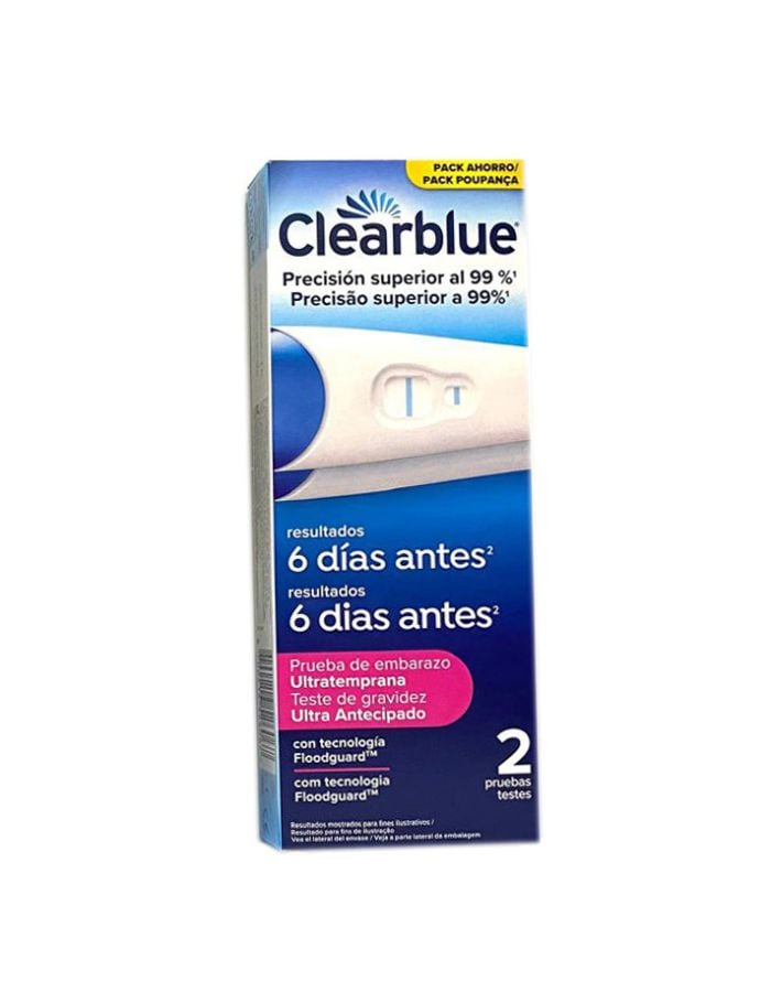 Clearblue Test de Embarazo 6 Días Antes 2 Test
