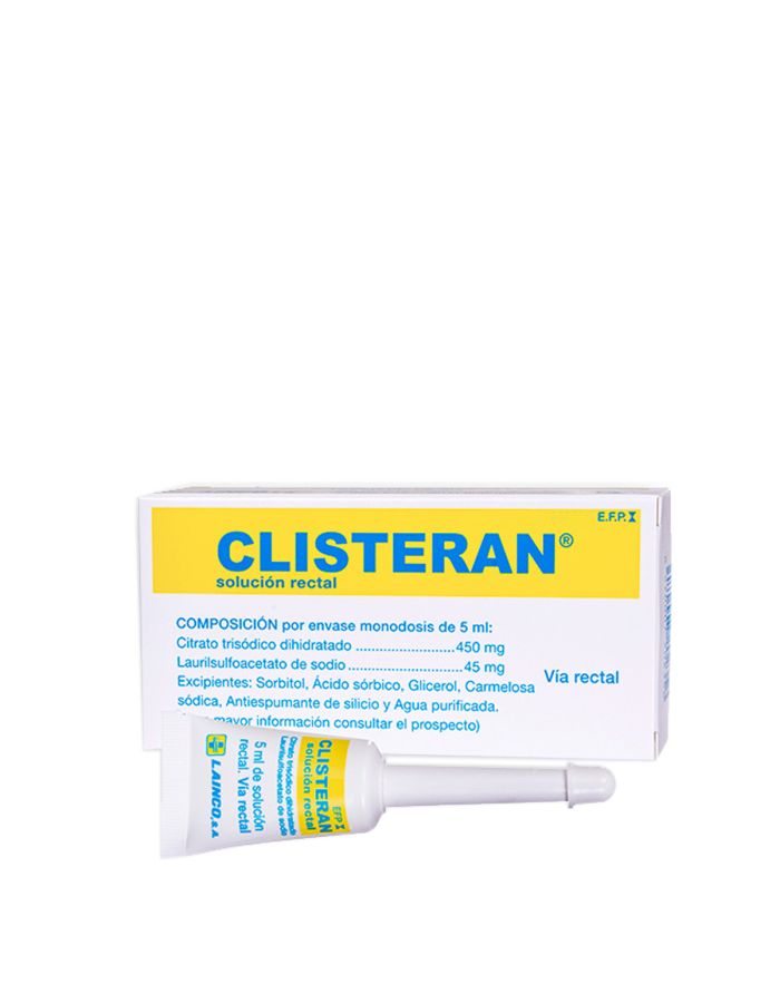Clisteran Solución Rectal 1 Enema 5ml