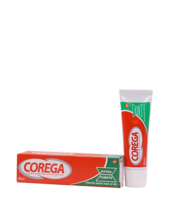Corega Extra Fuerte Crema Fijadora Para Prótesis Dentales 40g