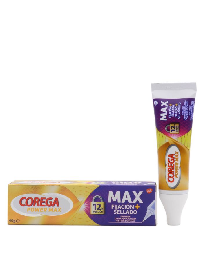 Corega Máximo Sellado Crema Fijadora Para Prótesis Dentales 40g
