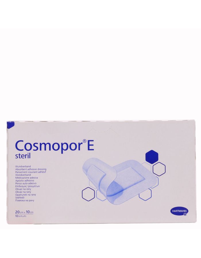 Cosmopor E Apósito Estéril 20 x 10cm 10 Apósitos Hartmann