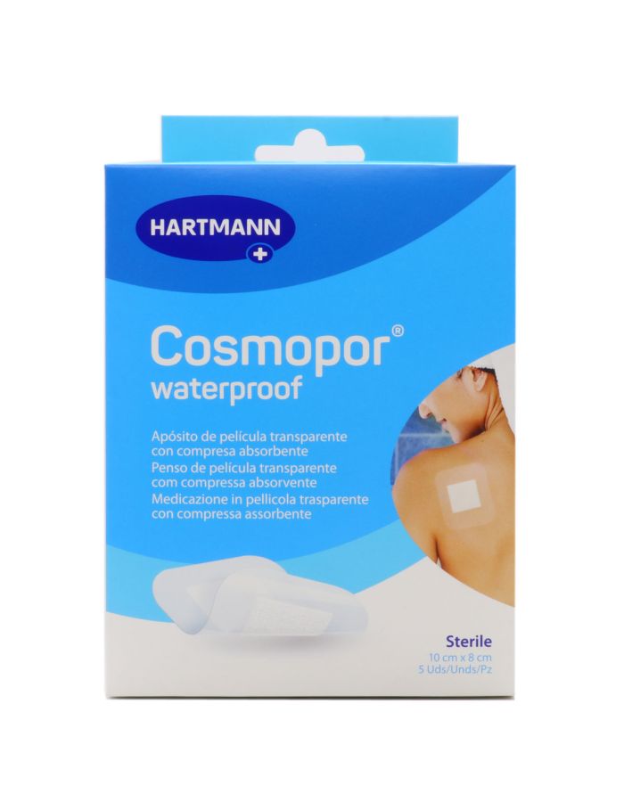 Cosmopor Waterproof 5 Apósitos Transparentes 10cm x 8cm Hartmann