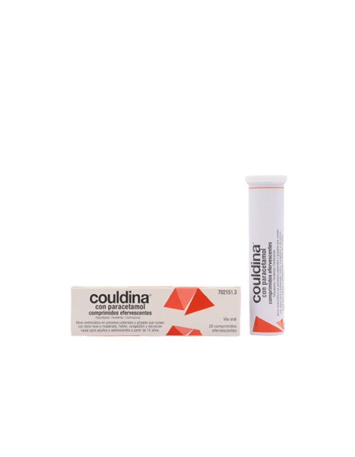 Couldina con Paracetamol 20 Comprimidos Efervescentes