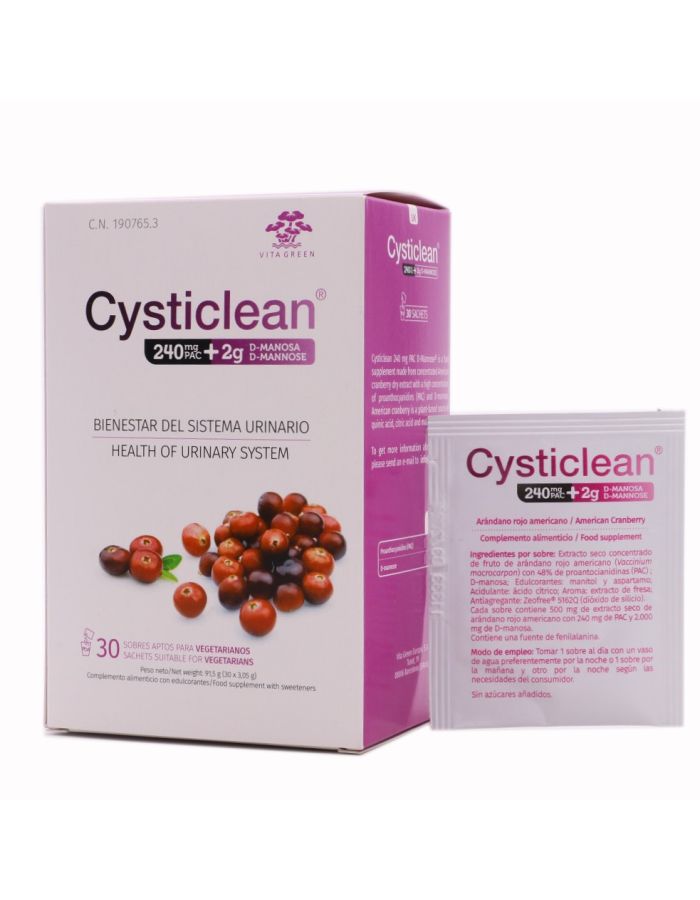 Cysticlean 240mg PAC D Manosa 30 Sobres