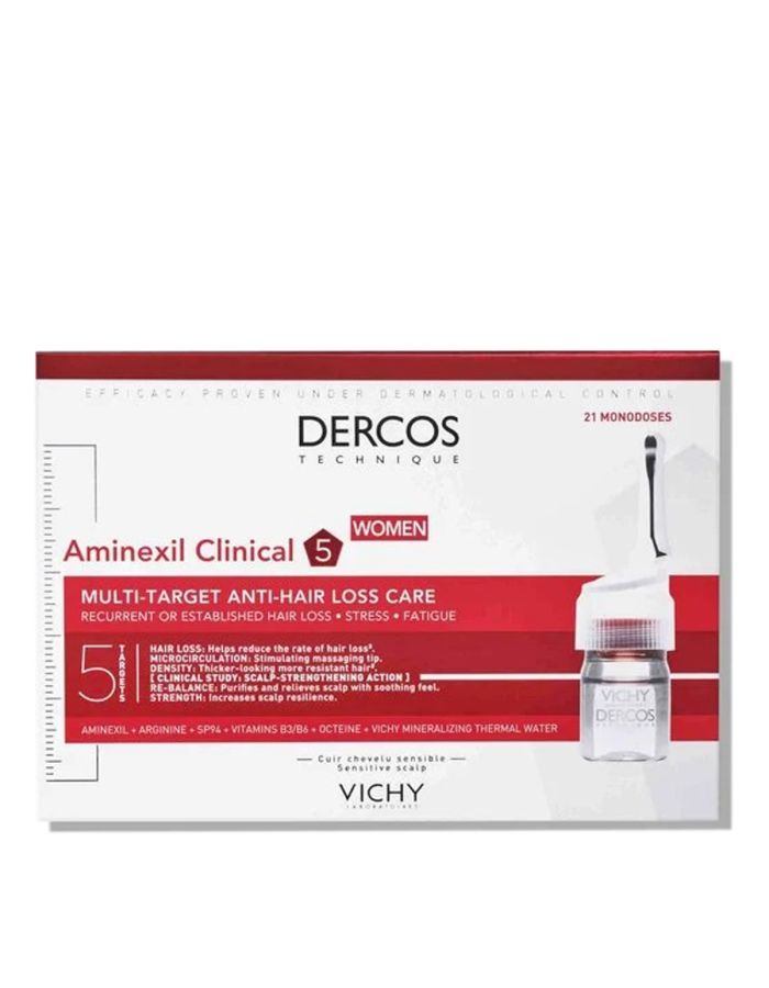 Vichy Dercos Aminexil Clinical 5 Mujer 21 Monodosis
