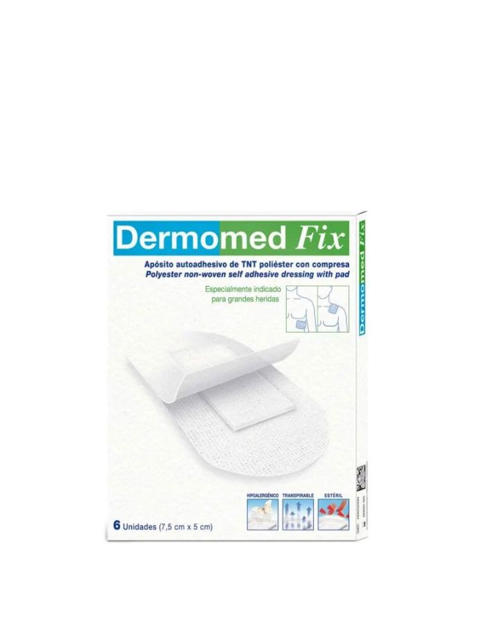 Dermomed Fix Apósito 6 Apósitos 7,5cm x 5cm