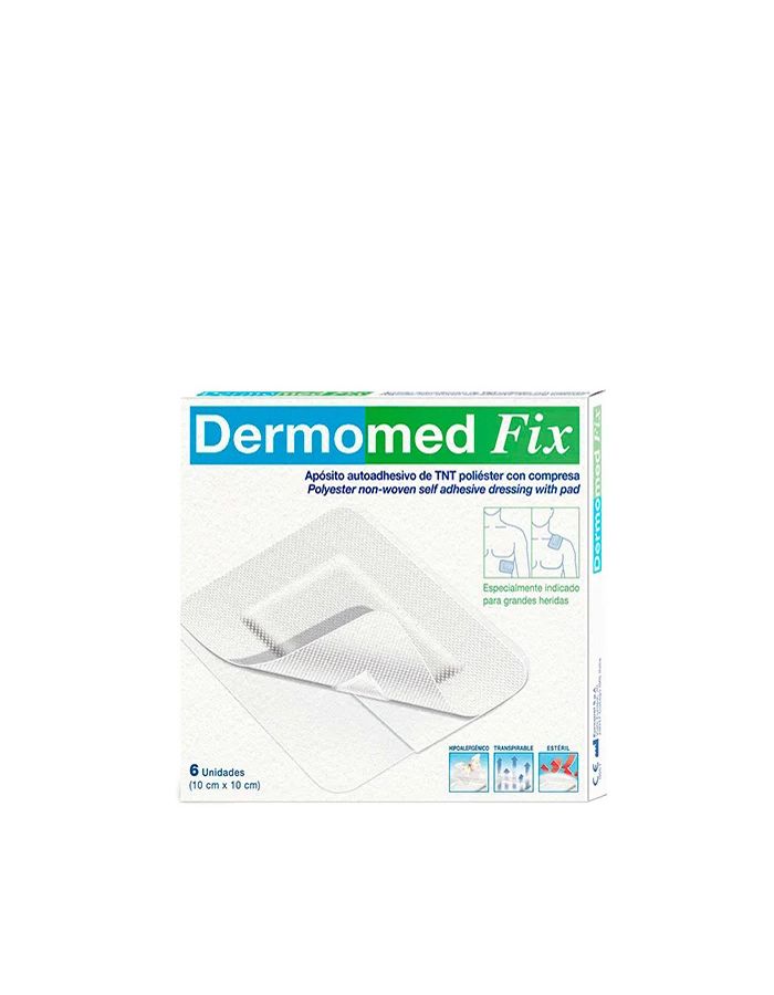 Dermomed Fix Apósito 6 Apósitos 10cm x 10cm