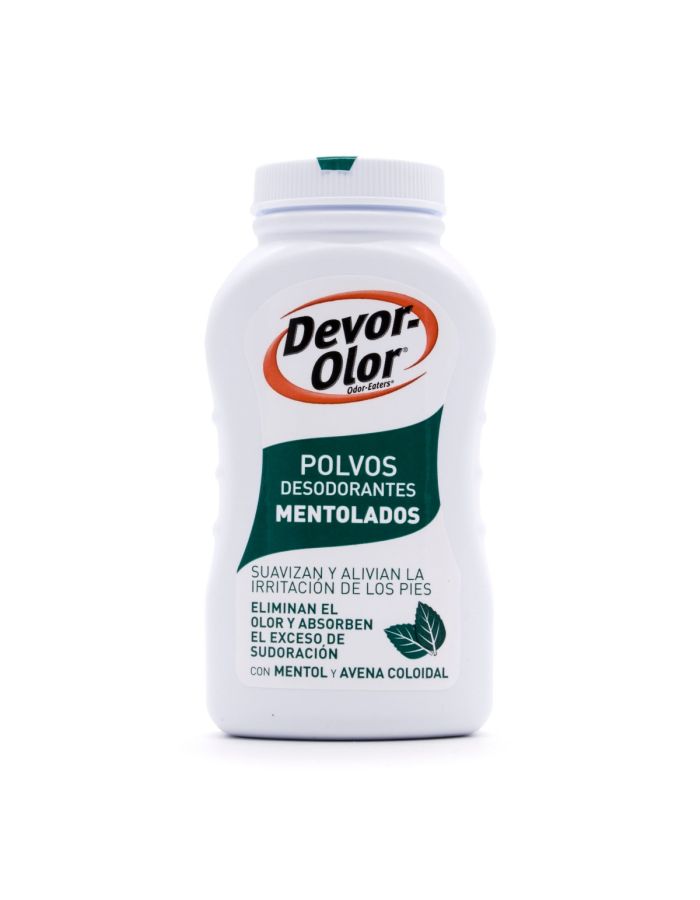 Devor Olor Polvos Desodorantes de Pies Mentolados 100g