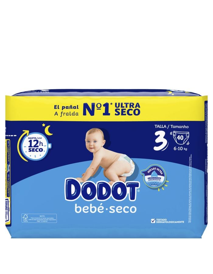 Dodot Ultra Seco Talla 3 de 6 a 10 kg 42 Pañales