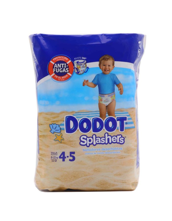 Dodot Splashers Bañadores Desechables Talla 4-5 9-15kg 11 Pañales 