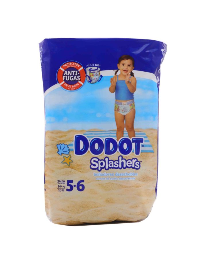 Dodot Splashers Bañadores Desechables Talla 5-6 (+14kg) 10 Pañales
