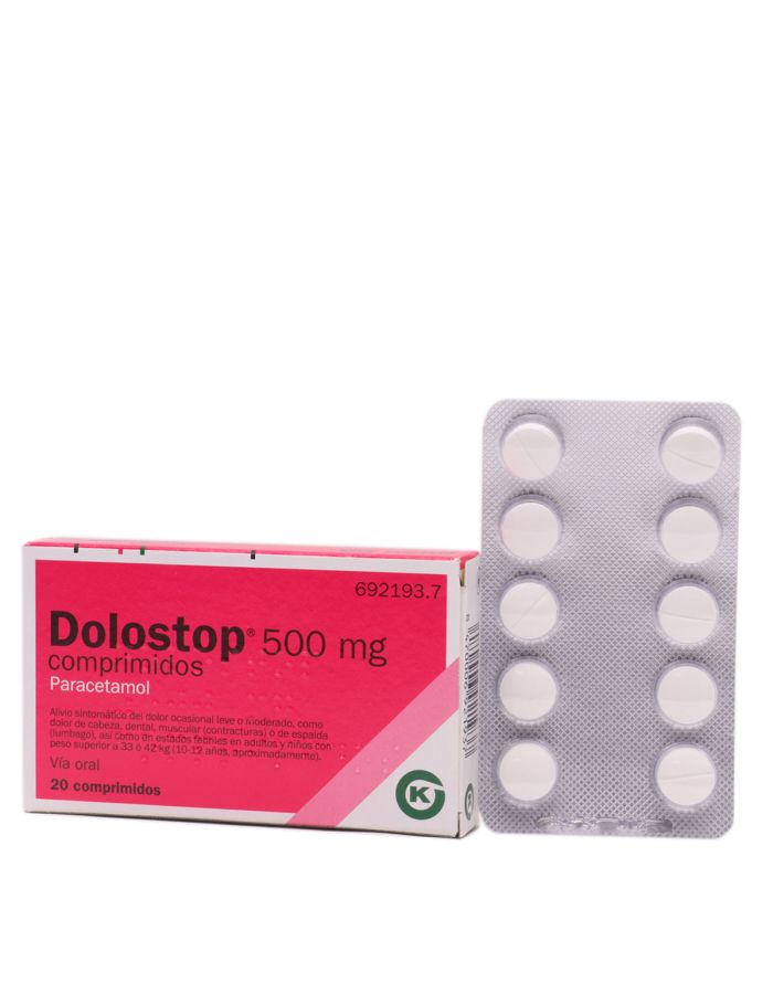 Dolostop 500mg 20 Comprimidos