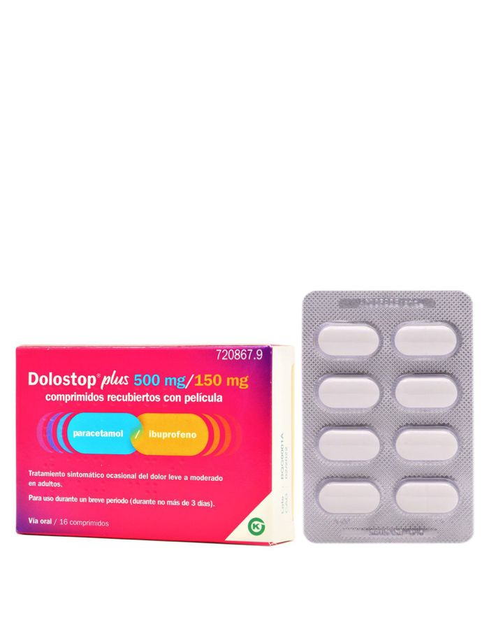 Dolostop Plus 16 Comprimidos Recubiertos    