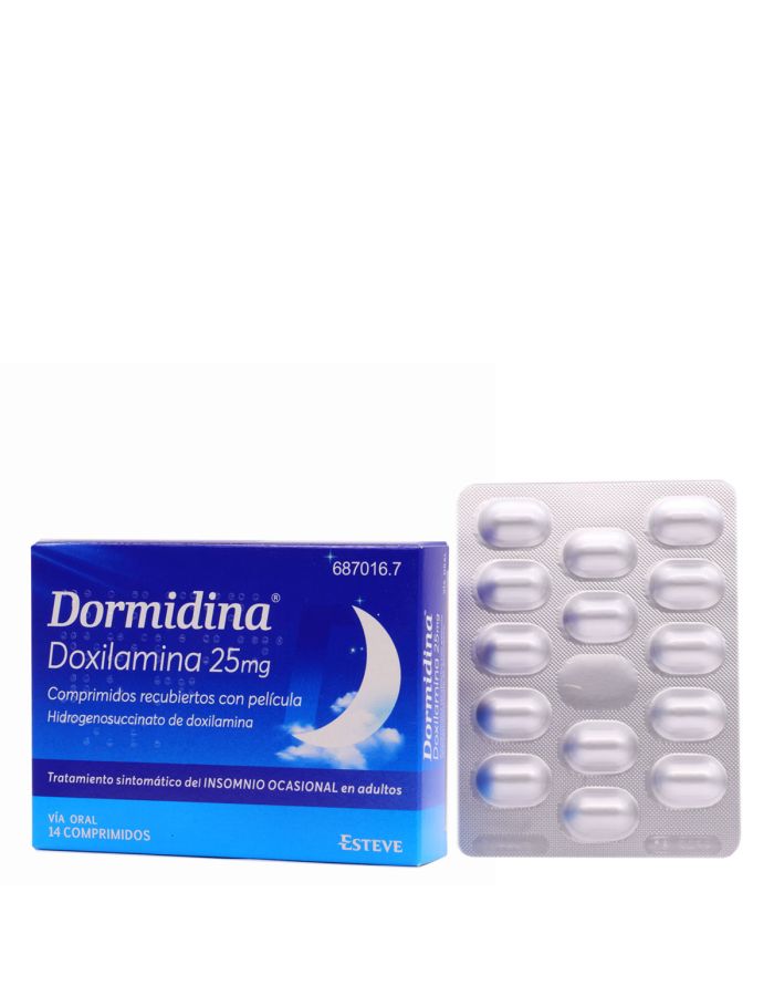 Dormidina Doxilamina 25 mg 14 Comprimidos Recubiertos