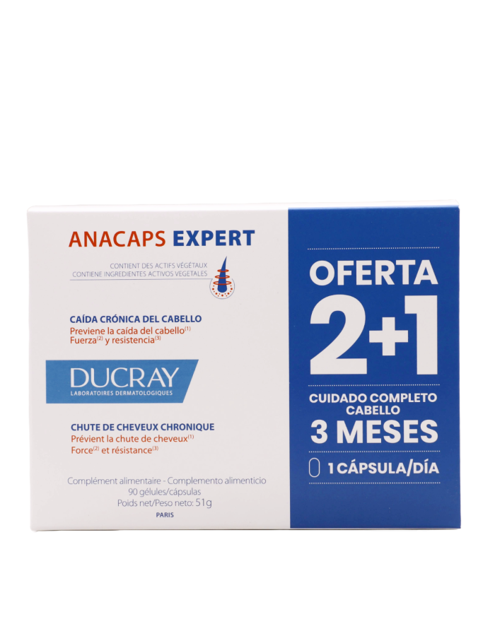 Ducray Anacaps Expert 90 Cápsulas Anticaída
