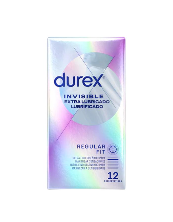 Durex Invisible Extra Lubricado 12 Preservativos