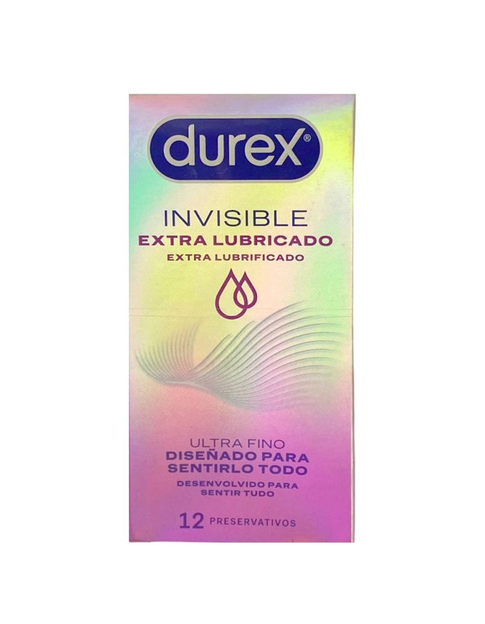 Durex Invisible Extra Lubricado 12 Preservativos