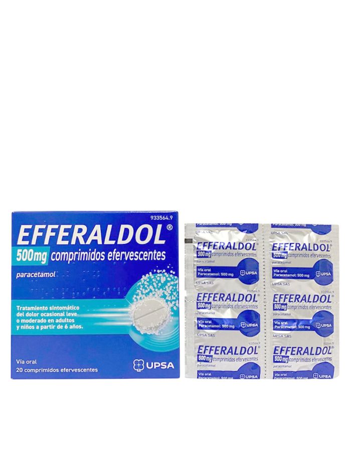 Efferaldol 500mg 20 Comprimidos Efervescentes