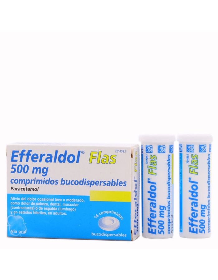 Efferaldol Flas 500mg 16 Comprimidos Bucodispersables