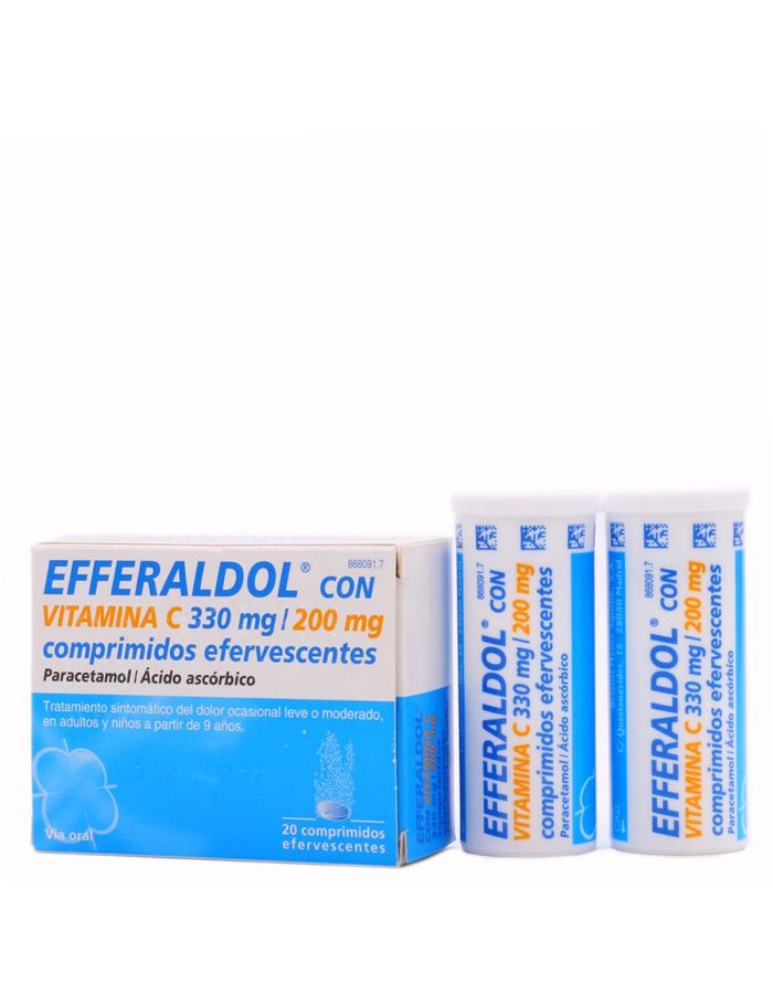 Efferaldol Vitamina C 20 Comprimidos Efervescentes    