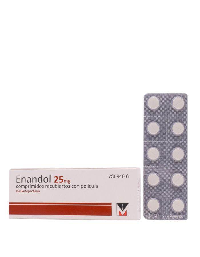 Enandol 25mg 10 Comprimidos Recubiertos
