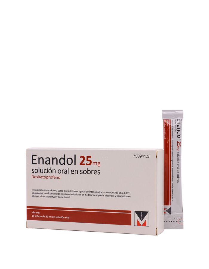 Enandol 25mg 10 Sobres Solución Oral Dexketoprofeno