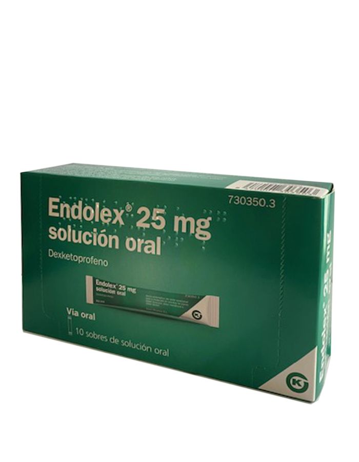 Endolex 25 mg 10 Sobres de Solución Oral Dexketoprofeno