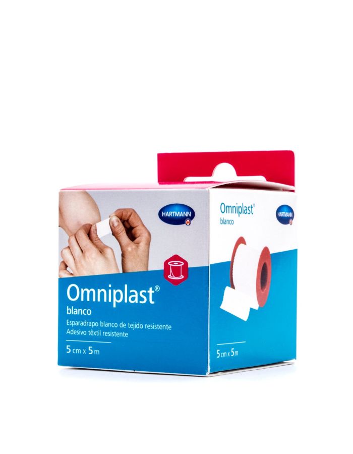 Omniplast Esparadrapo Tela Blanco 5m x 5cm Hartmann
