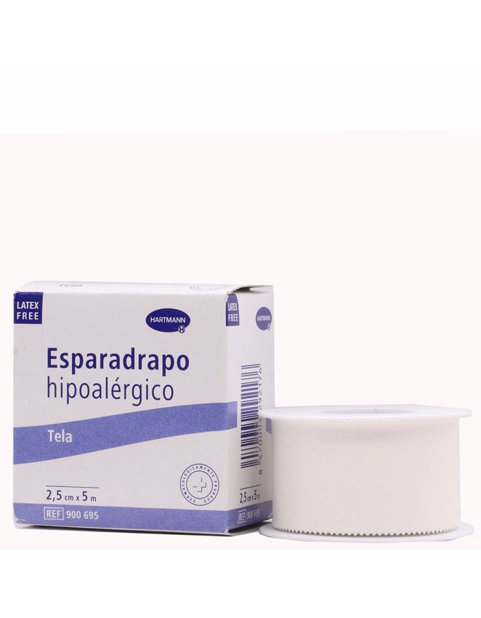 Esparadrapo Hipoalergénico Tela Blanco 2,5cm x 5m Hatmann