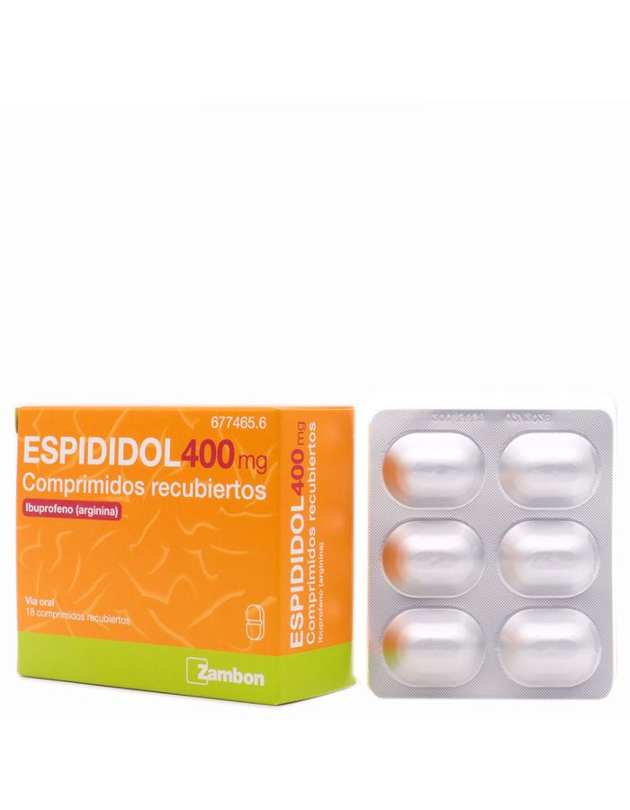 Espididol 400 mg 18 Comprimidos Recubiertos Ibuprofeno Arginina