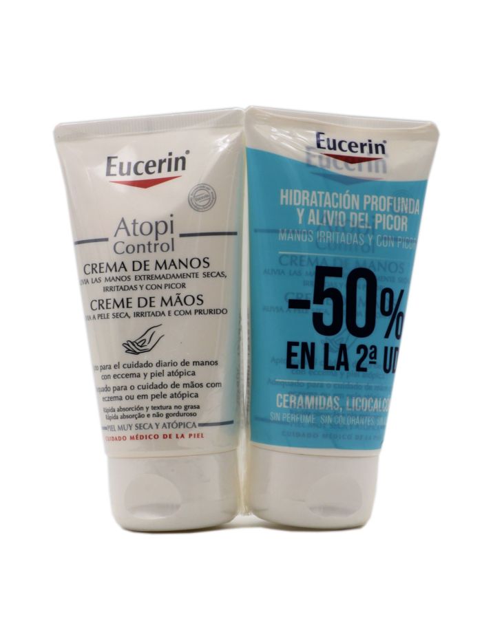 Eucerin AtopiControl Crema de Manos 75ml + 75ml Duplo