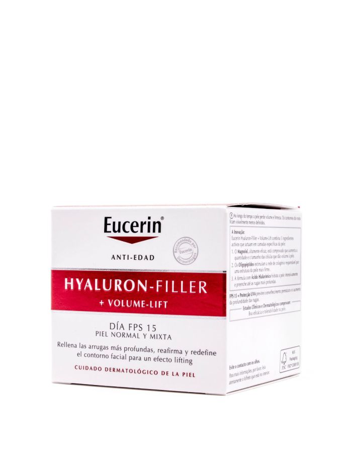 Eucerin Hyaluron Filler Volumen Lift  Día FPS15 Piel Normal y Mixta 50ml      
