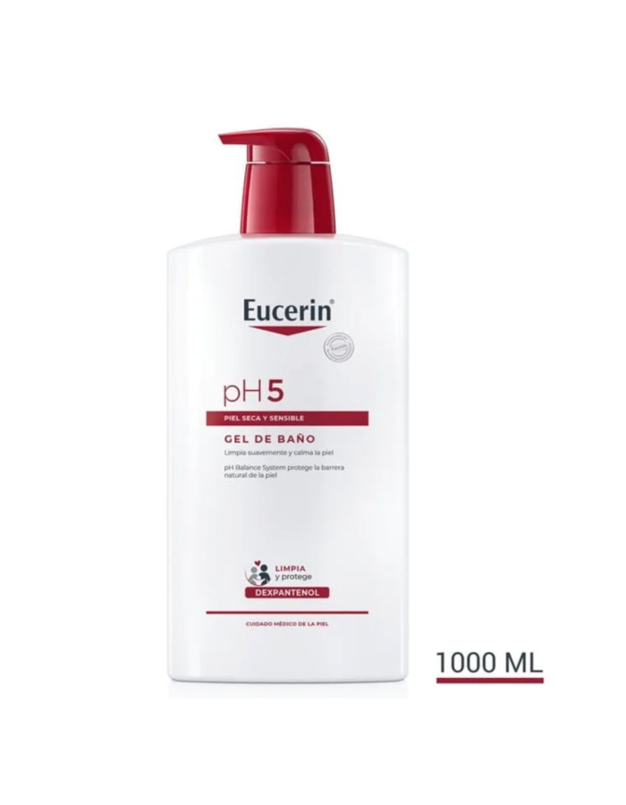 Eucerin pH5 Gel de Baño 1000 ml Piel Seca y Sensible
