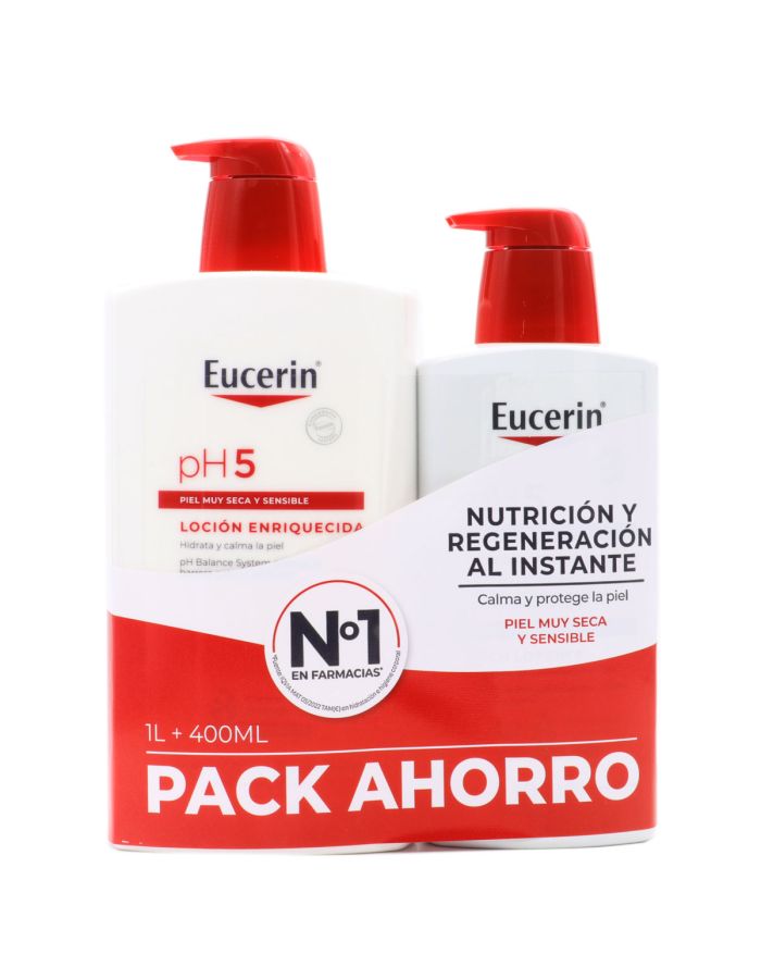 Eucerín pH5 Loción Enriquecida 1L+ 400ml Pack Ahorro