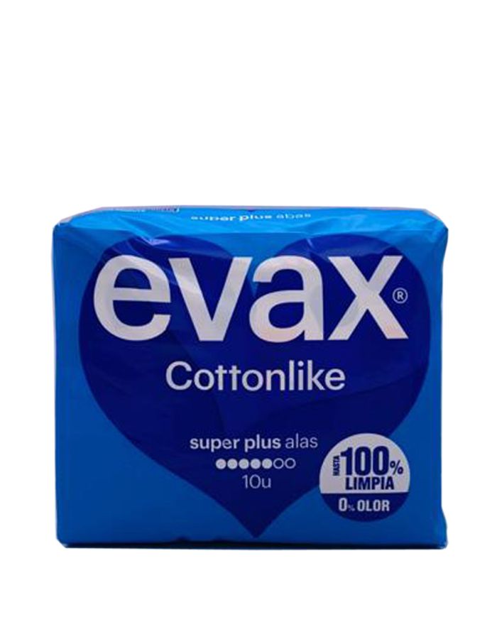 Evax Cottonlike Super Plus Alas 10 Compresas Higiénicas