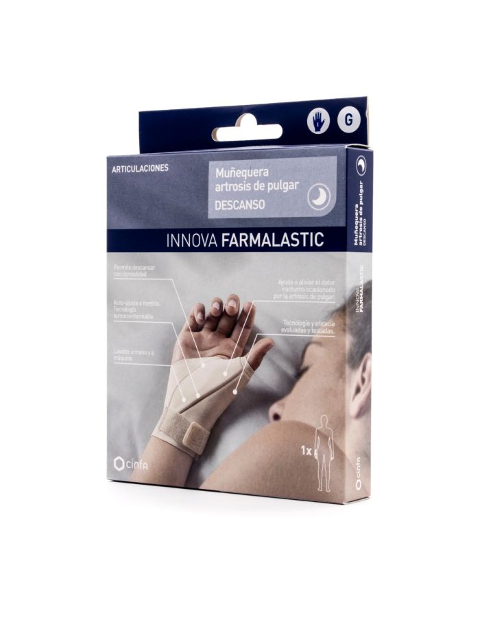 Farmalastic Innova Muñequera Artrosis Pulgar Izq Descanso Talla G