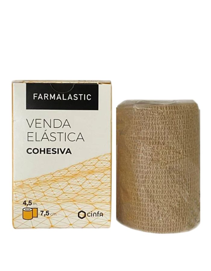 Farmalastic Venda Elástica Cohesiva Beige 4,5 m x 7,5 cm