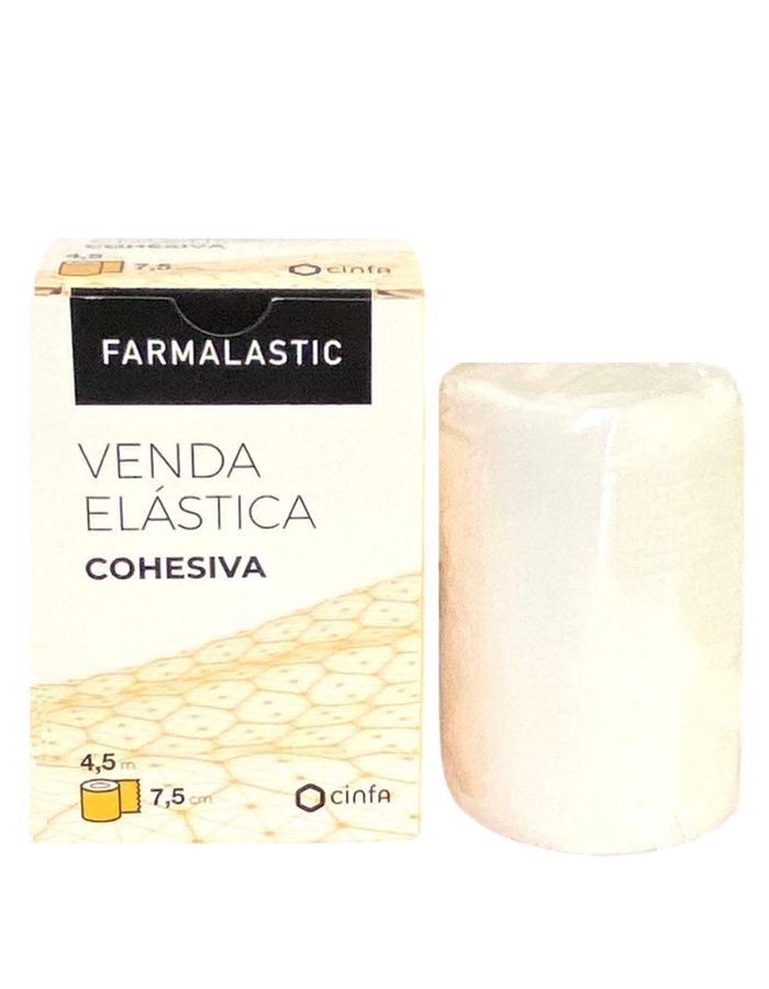 Farmalastic Venda Elástica Cohesiva Blanca 4,5 m x 7,5 cm