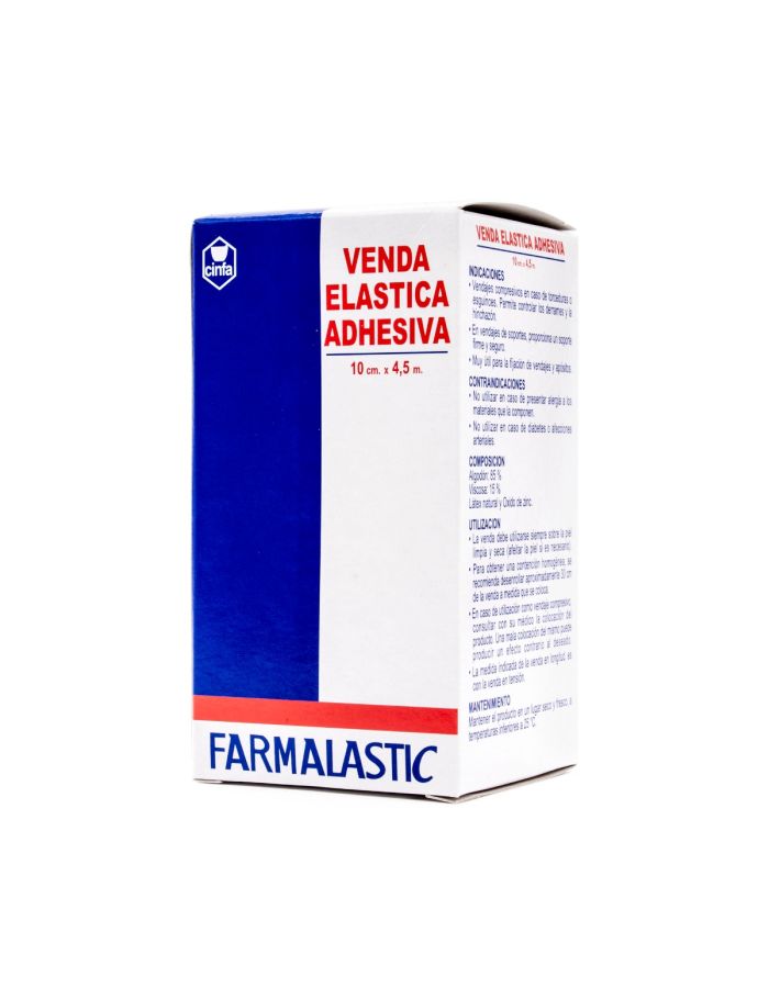 Farmalastic Venda Elástica Adhesiva 4,5m x 10cm