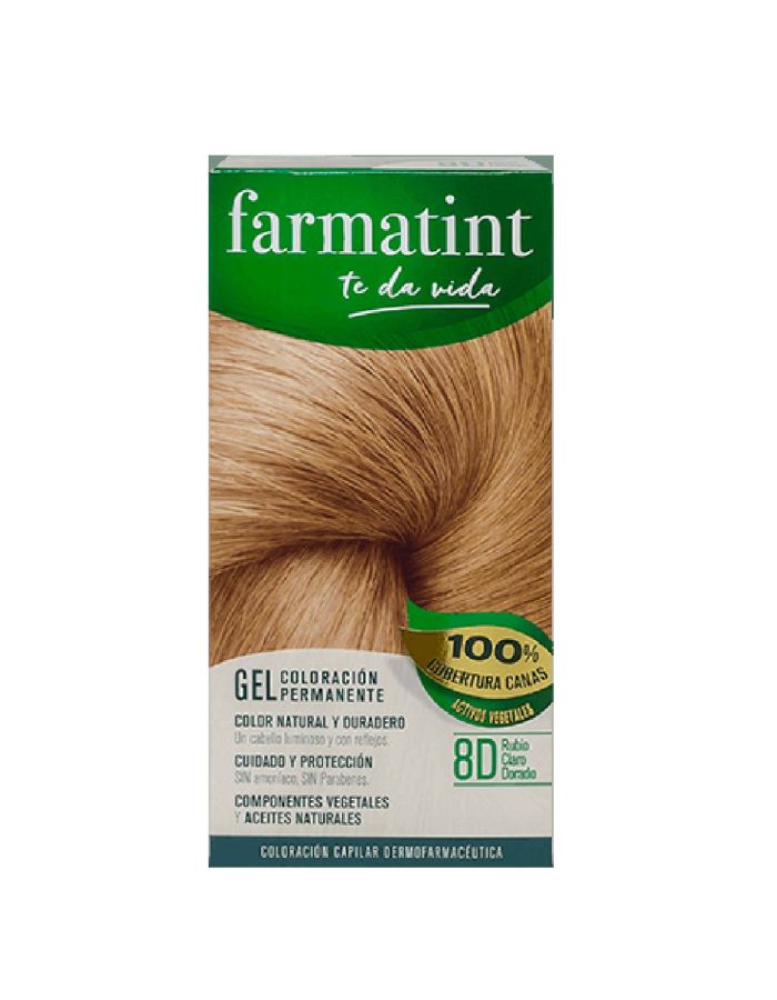 Farmatint Gel 8D Rubio Claro Dorado
