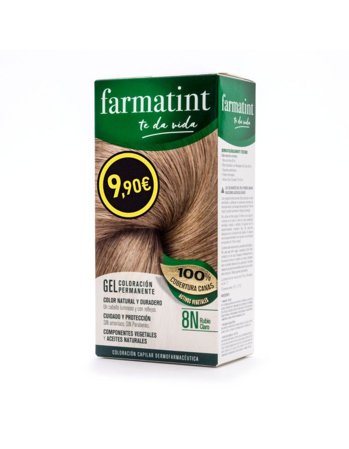 Farmatint Gel 8N Rubio Claro