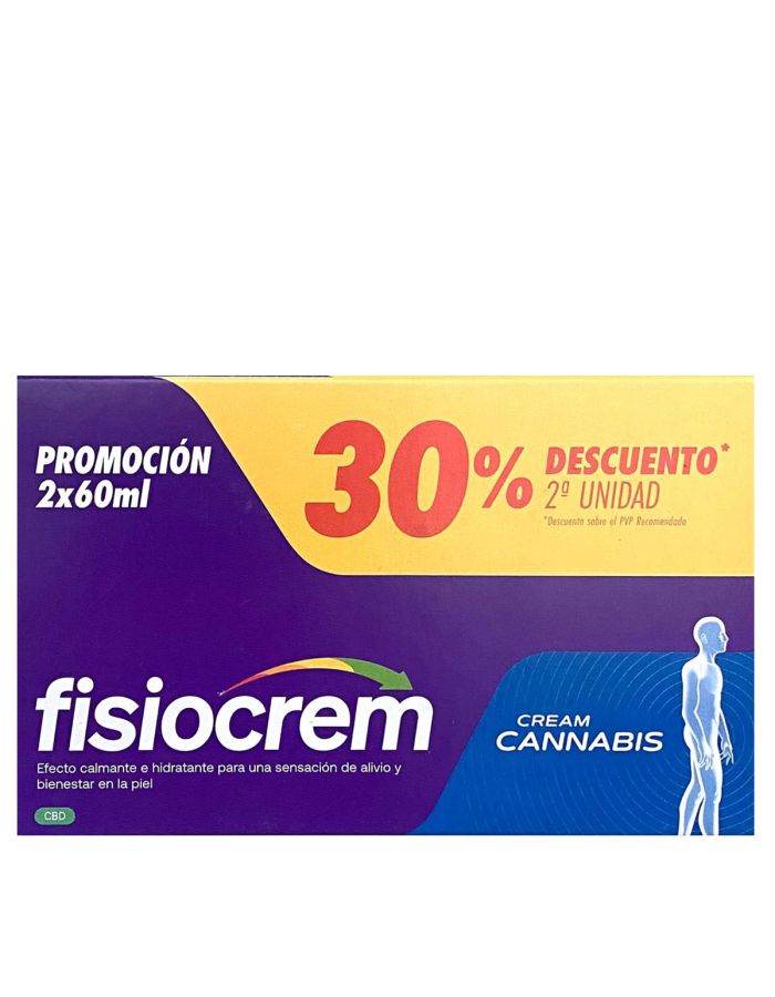 Fisiocrem Cannabis Crema 60ml x 2 Duplo Promoción 