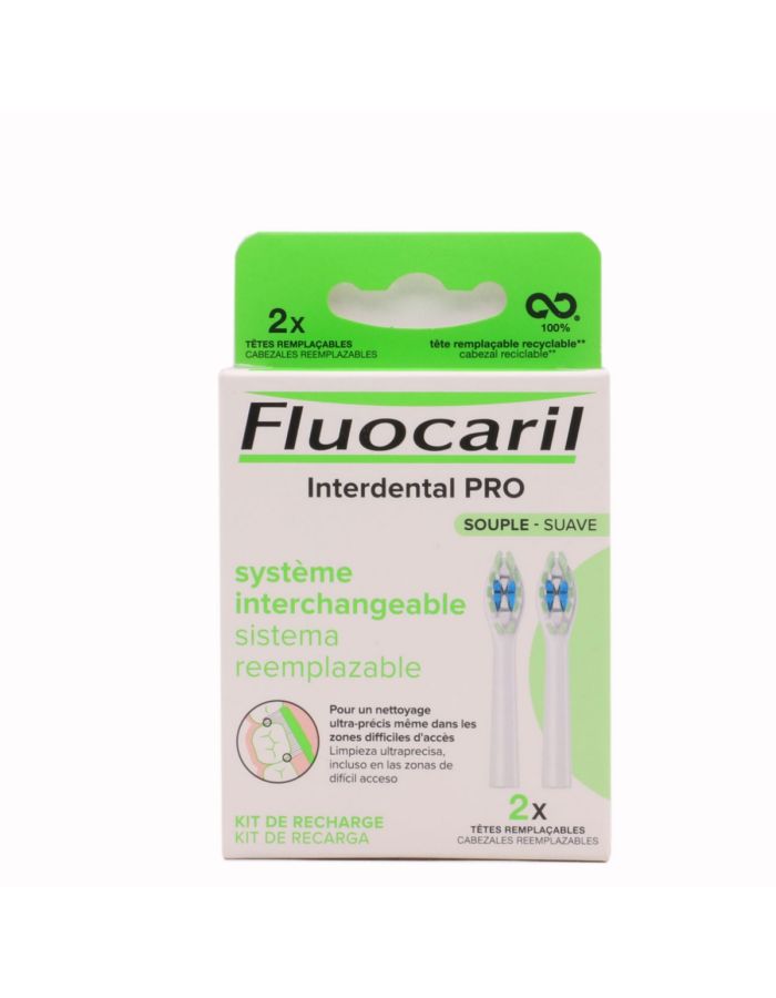 Fluocaril Interdental Pro Suave Kit de Recarga 2 Cabezales Reemplazables