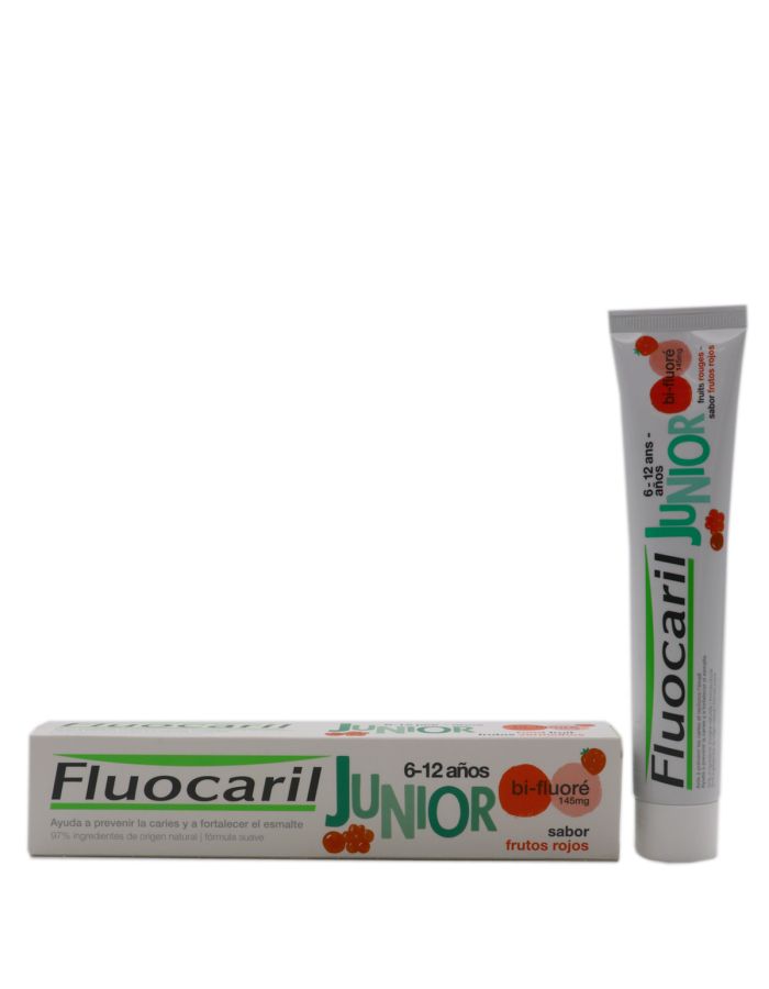 Fluocaril Junior Pasta Dentífrica Sabor Frutos Rojos 6-12 Años 75ml