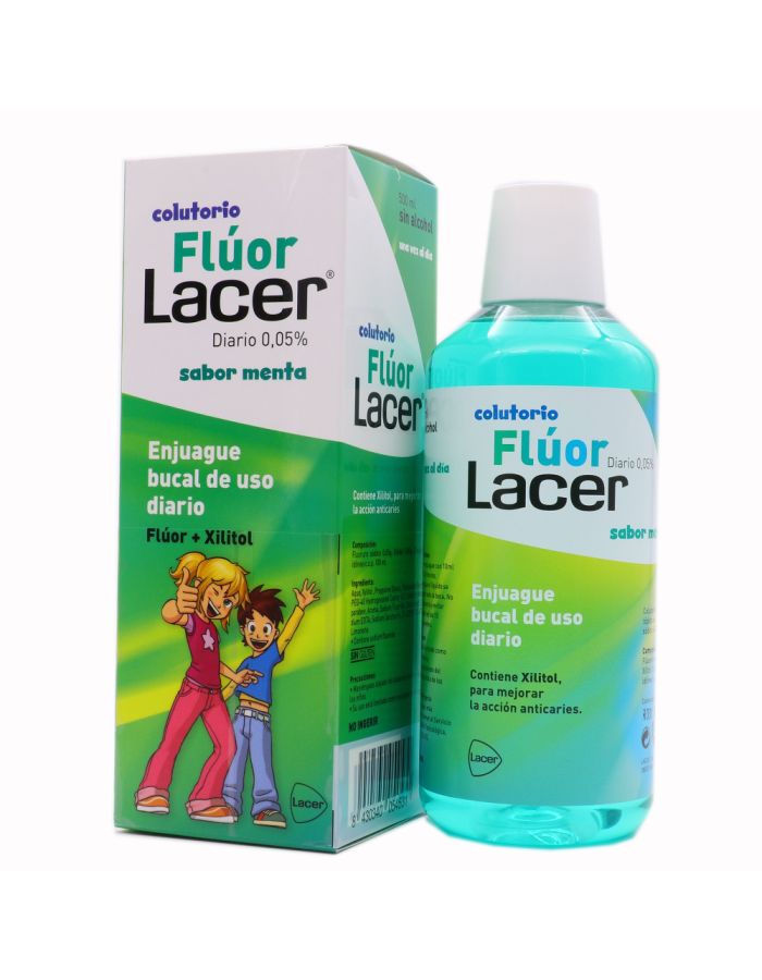 Fluor Lacer Colutorio Diario 0,05% Sabor Menta 500ml