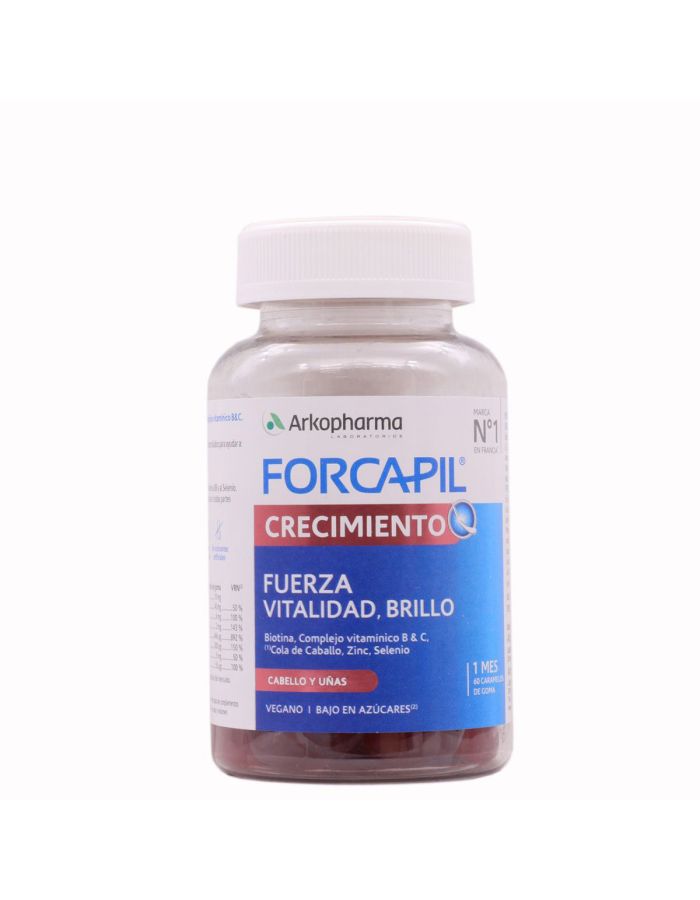 Forcapil Crecimiento Cabello y Uñas 60 Gominolas Arkopharma
