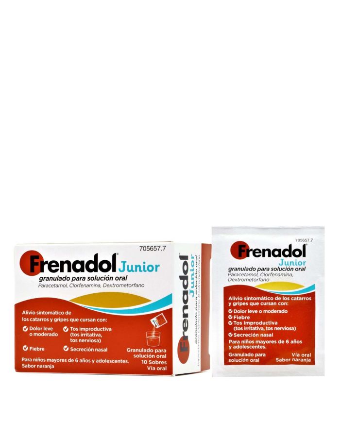 Frenadol Junior 10 Sobres Granulado Para Solución Oral