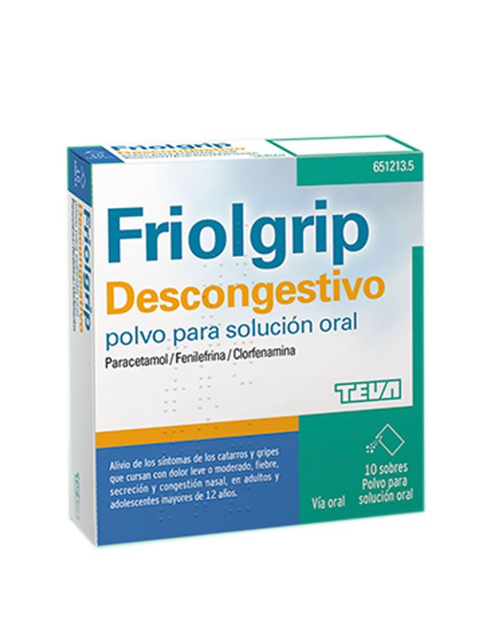 FriolGrip Descongestivo 10 Sobres Polvo para Solución Oral                                       